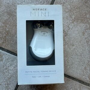 NuFace Mini Petite Facial Toning Device in White and Silver